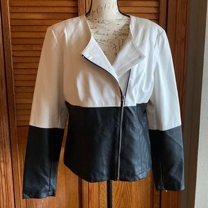 Jacket. Faux leather.
